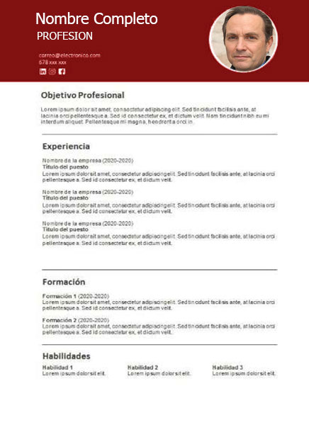plantilla currículum traductor